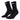 An image of a 5-Black-20-30mmHg-Mens CEP 5.0 CORE Run Mid-Cut Compression Sock | Compression Apparel