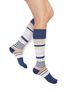 REJUVA Motley Stripe Knee-high Compression Socks | Compression Care