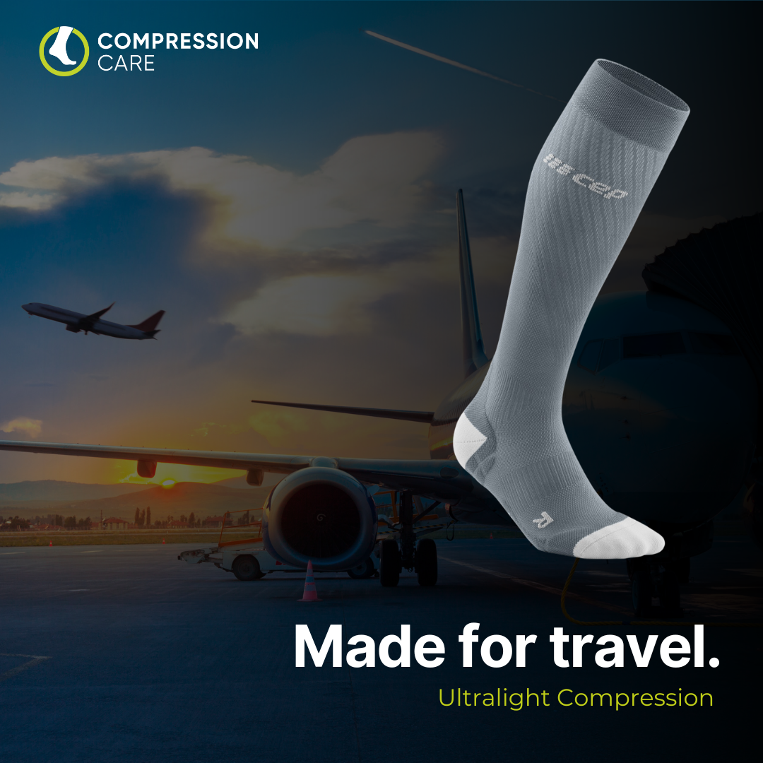 Compression Care Ultralight Travel Compression Sock Grey