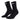 An image of a  5-Black-20-30mmHg-Mens CEP 5.0 CORE Run Mid-Cut Compression Sock | Compression Apparel