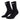 An image of a  5-Black-20-30mmHg-Mens CEP 5.0 CORE Run Mid-Cut Compression Sock | Compression Apparel