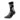 An image of a  5-Black-Grey-15-20mmHg-Mens CEP Cold Weather Touring Mid-cut Compression Sock | Compression Apparel