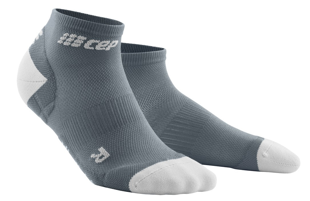 CEP Women Ultralight Short Compression Socks Color White/Green Size 5-7