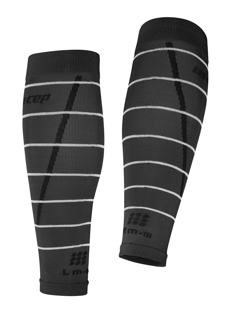 CEP Compression Calf Sleeves Reflective Nighttech Mens - Blue